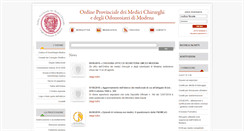 Desktop Screenshot of ordinemedicimodena.it